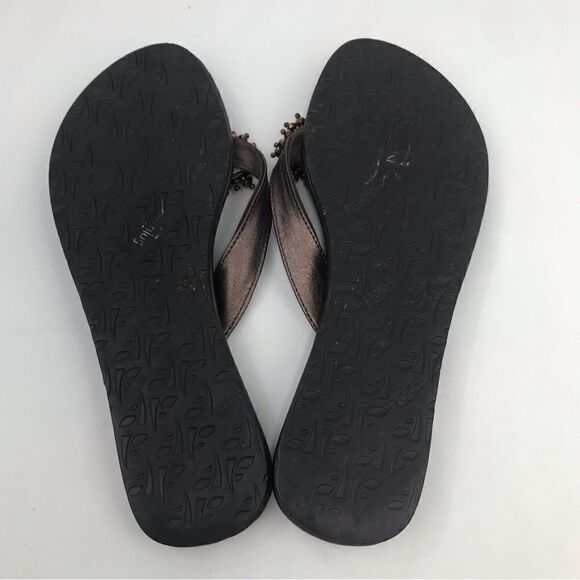 Flojos Bronze Beaded FlipFlop Sandals - Picture 10 of 10